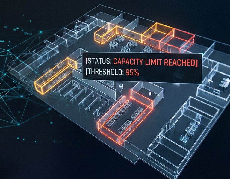 Automated capacity thresholds monitoring via AI Crowding Detection