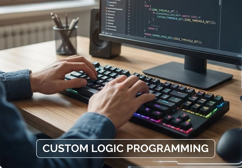 Custom logic programming Interface within the TensorVok AI agent development framework