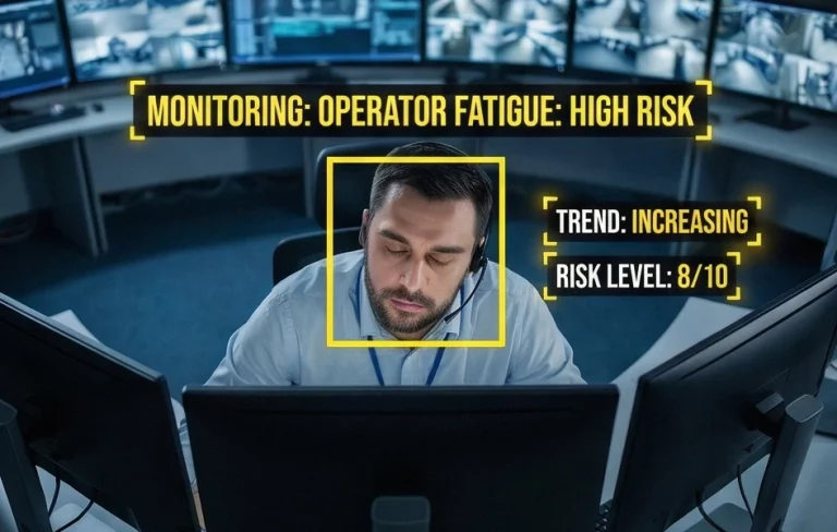 Operator fatigue monitoring using facial landmark Distracted Activity Detection