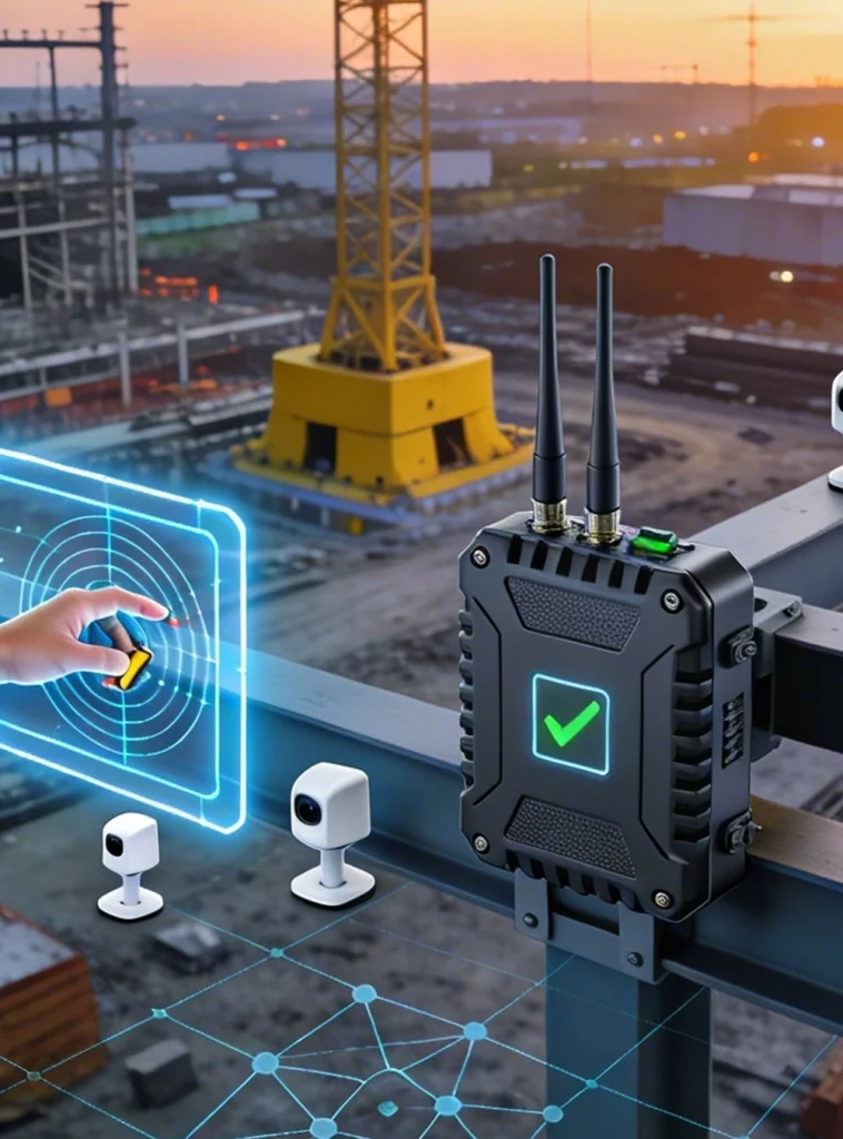 Active safety guard system powered by AIoT integration solutions on a construction site