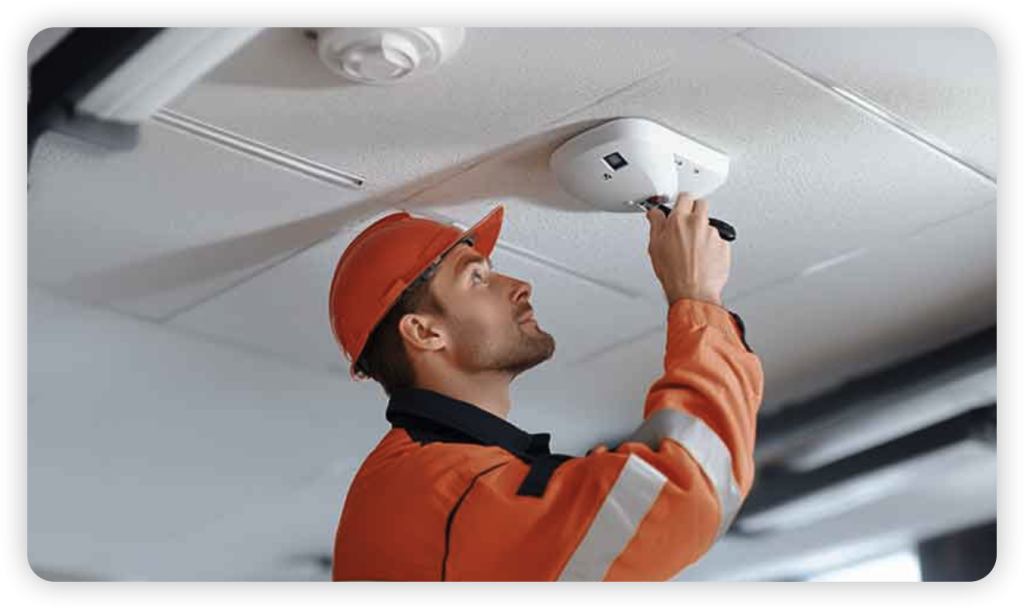 traditional smoke and fire sensor