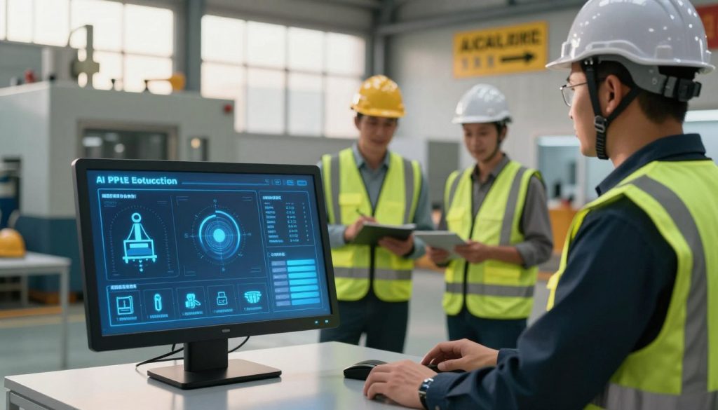 AI PPE detection software in industrial settings