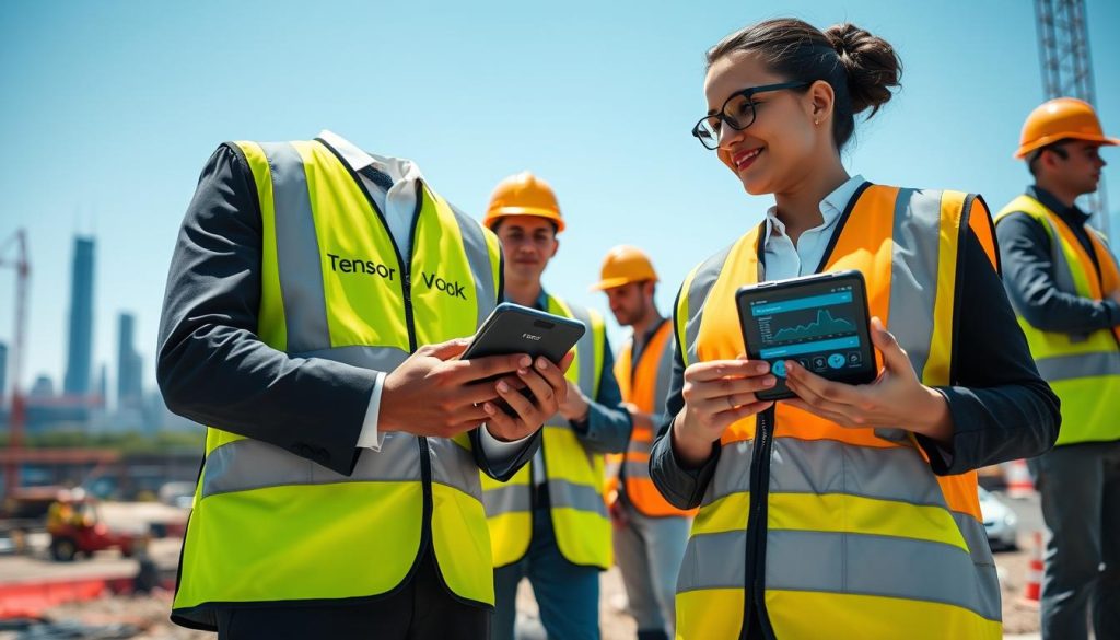 high-visibility vest monitoring high-visibility vest monitoring