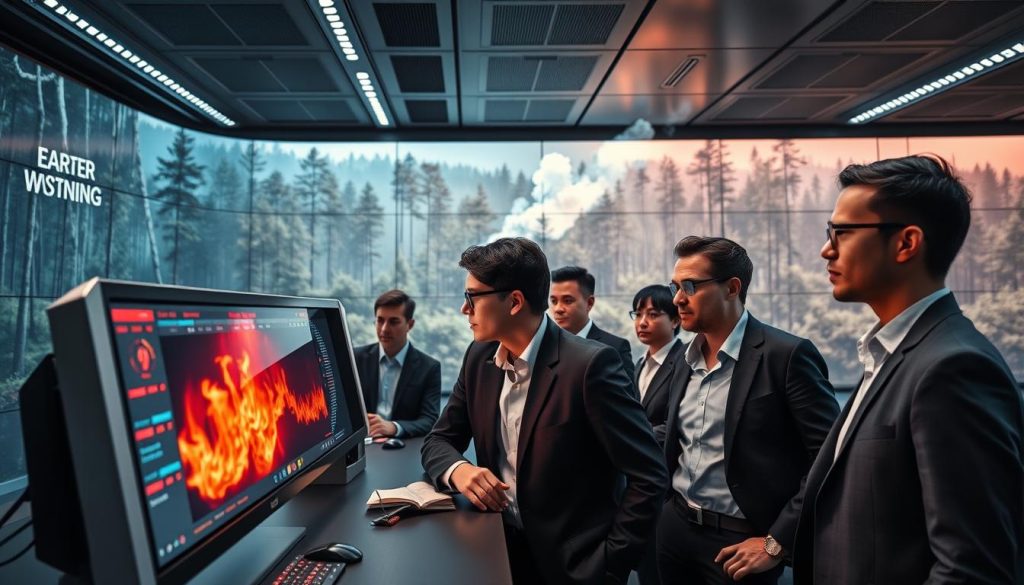 Early fire warning vision AI