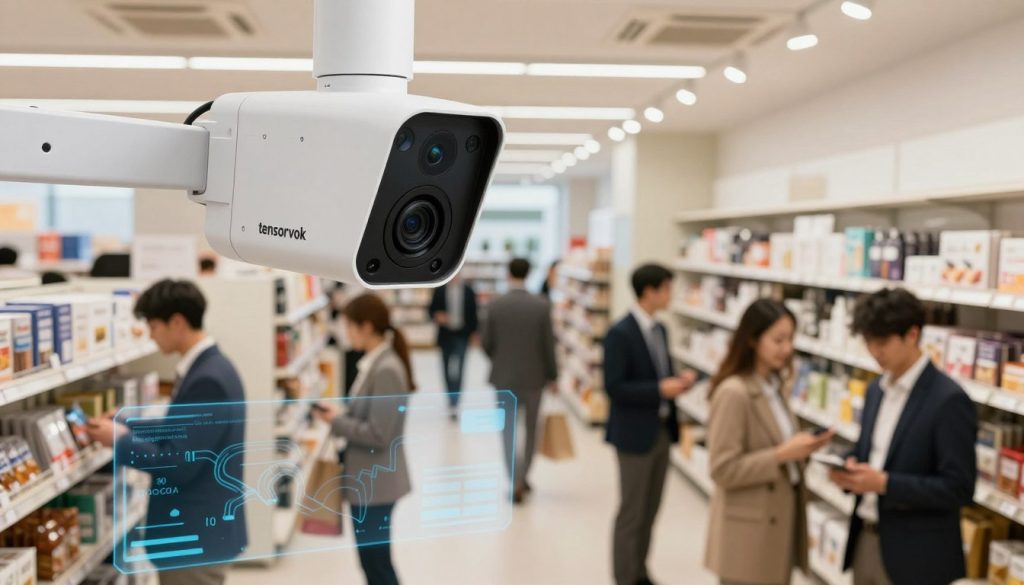 Edge-AI technology analyzing retail behavior Edge-AI technology analyzing retail behavior